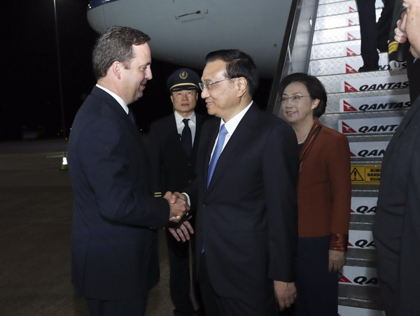 Premier Li: China-Australia relations to move forward like kangaroos and emus