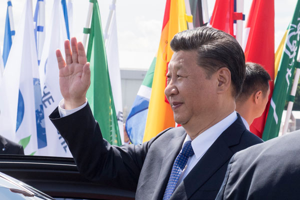 Chinese president arrives in Hamburg for G20 summit