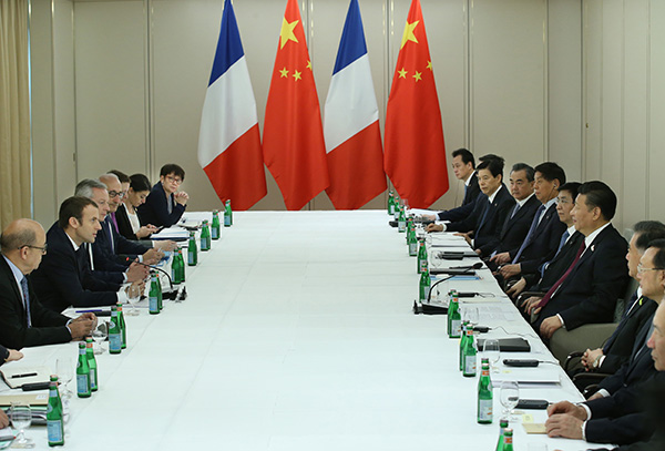 Xi, Macron agree to promote China-France cooperation