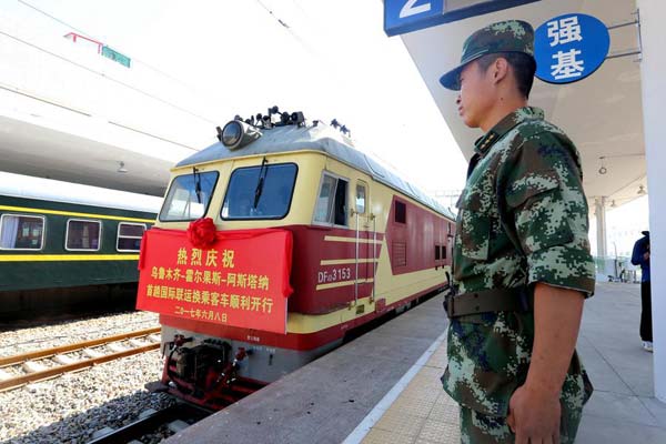 New passenger train route connects China, Kazakhstan