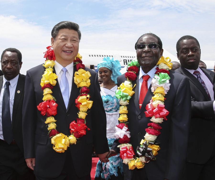 In pictures: Chinese president's visit to Zimbabwe