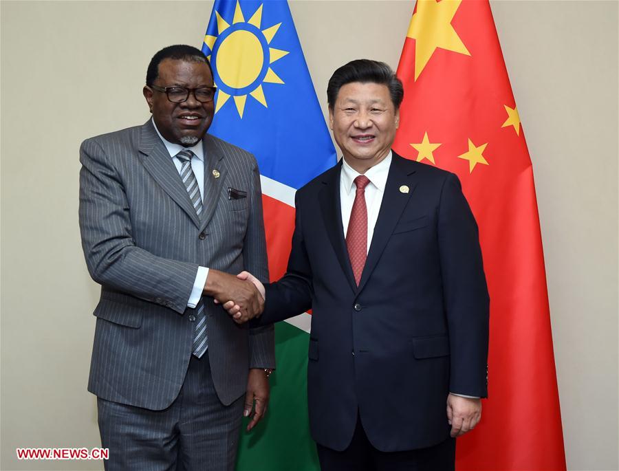 Xi meets African leaders in Johannesburg