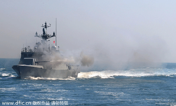 DPRK fires artillery near ROK's patrol ship