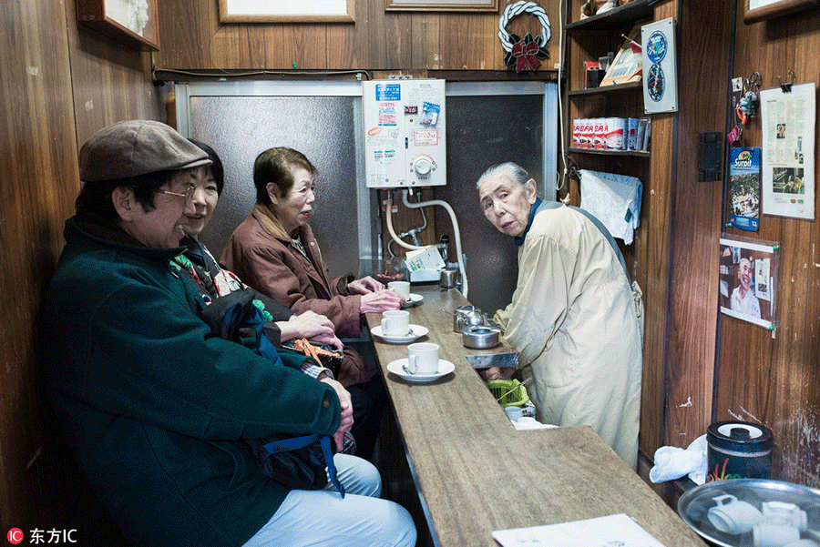 From bars to shops, seniors working in Tokyo