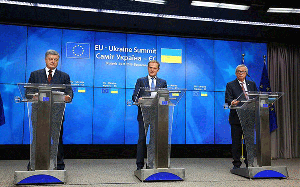EU, Ukraine wrap up summit with focus on reforms, visa-free regime