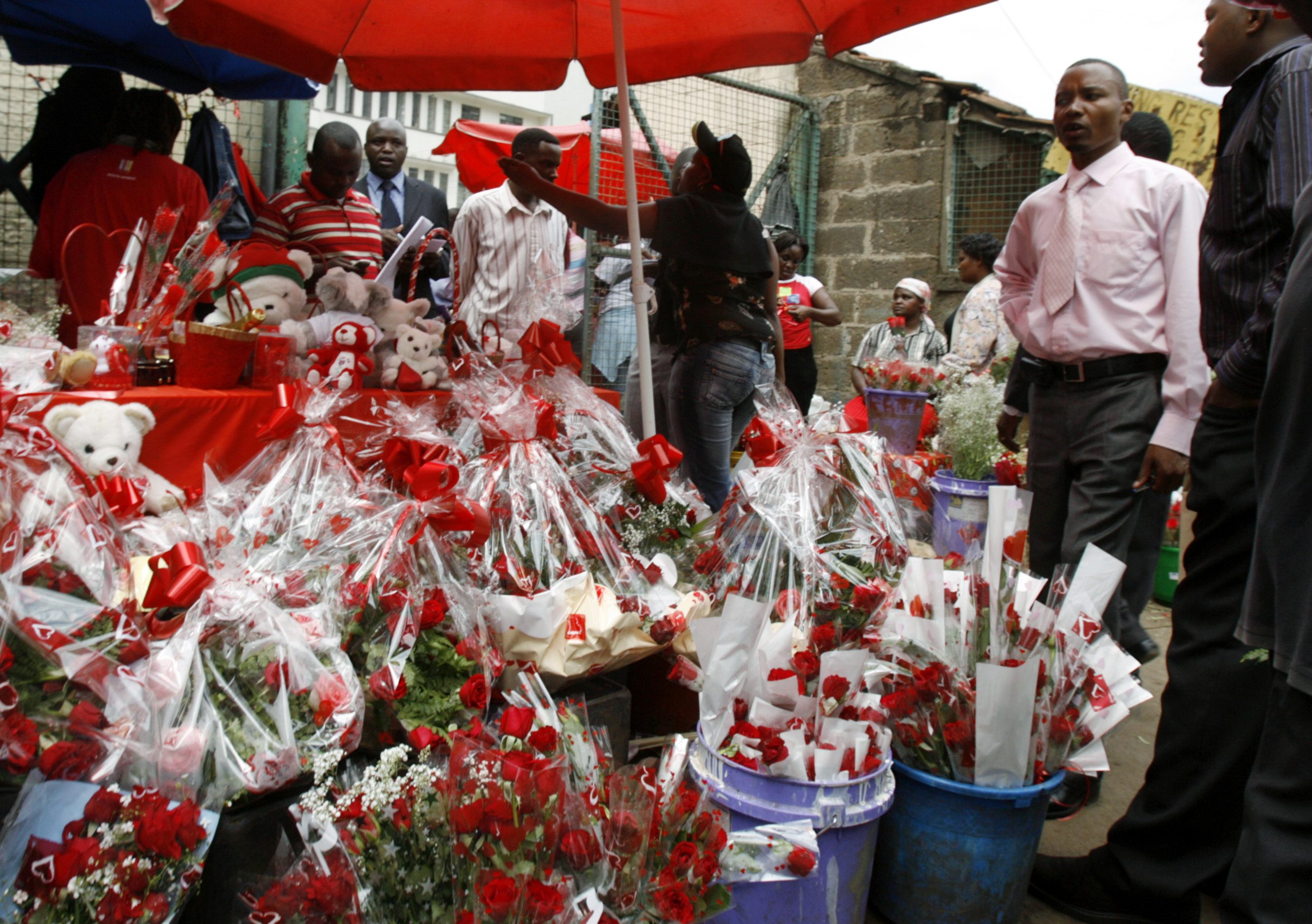 World celebrates lovers' special day