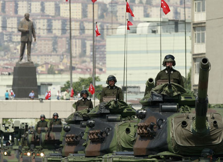 rade on the 86th anniversary of Victory Day in Ankara