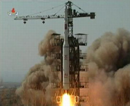 Footage of DPRK rocket launch released