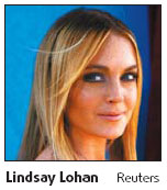 In search of love, Lohan logs on