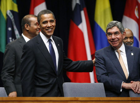 At summit, Obama offers partnership, humor