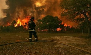 Accused man says SC wildfire not his fault