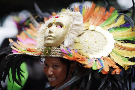 Dance parades at Aliwan Festival in Manila