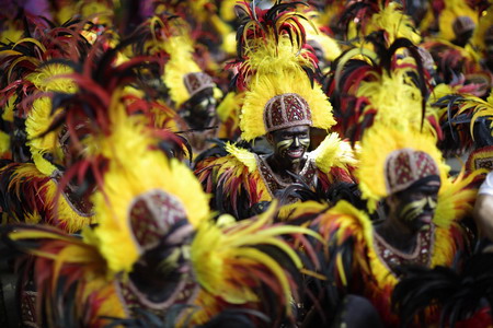 Dance parades at Aliwan Festival in Manila