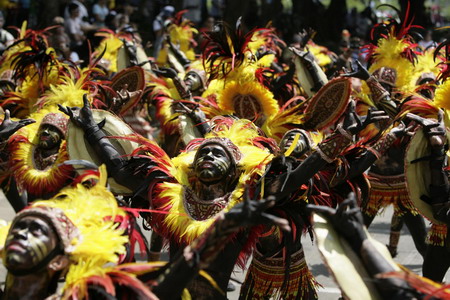 Dance parades at Aliwan Festival in Manila