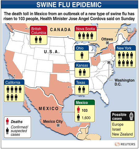 Map Of America And Mexico. Map of Mexico and North