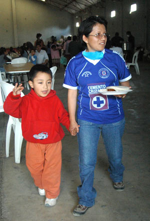 Mexican boy, 1st infector of flu, recovering