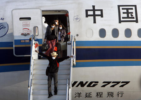Chinese chartered plane brings back nationals from Mexico