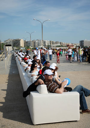 Longest sofa in the world