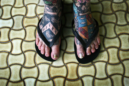 Aussie tatoo man pledges to donate skin to gallery