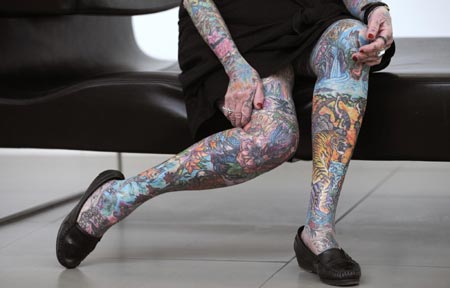 Most senior tattooed woman in world