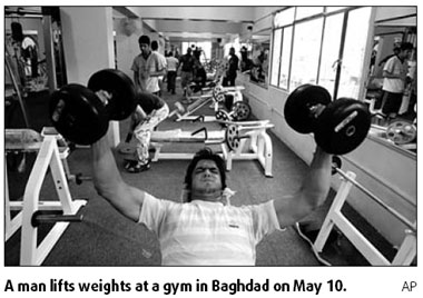 Pumping iron latest fad in Baghdad