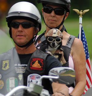 Motorcycle parade held in Washington