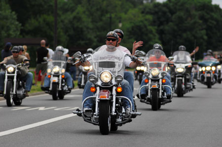 Motorcycle parade held in Washington
