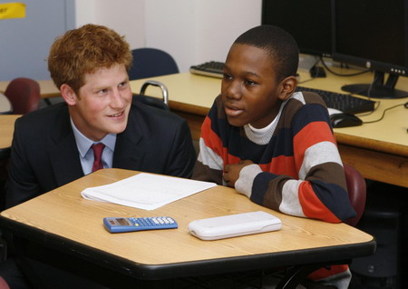 Prince Harry visits Harlem region in New York