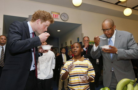 Prince Harry visits Harlem region in New York