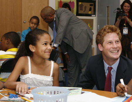 Prince Harry visits Harlem region in New York