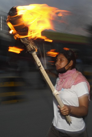 Strikers vandalize vehicles in Nepali capital