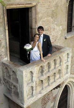 Italy: 1st wedding held at Juliet's presumed house