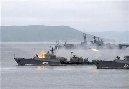 Russian warship fires on village by mistake