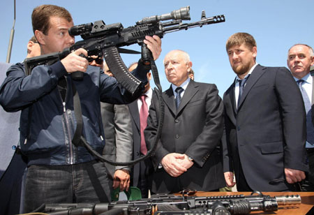 Medvedev visits restive Russian region after murder