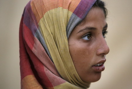Internally displaced Pakistanis at UNHCR camp
