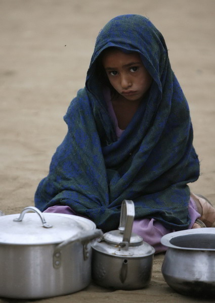 Internally displaced Pakistanis at UNHCR camp