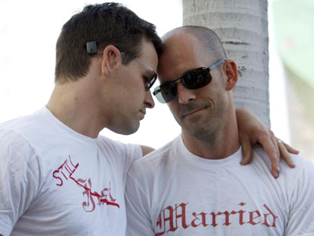 Jubilation muted on gay marriage anniversary