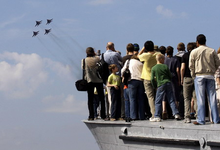 Aerobatic show in St.Petersburg