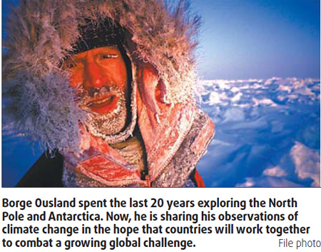 Explorer sure of climate change after historic trek