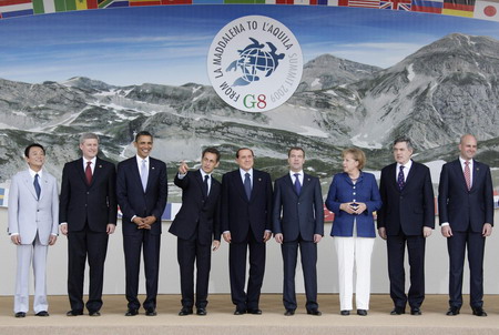 World leaders' expressions at G8 summit