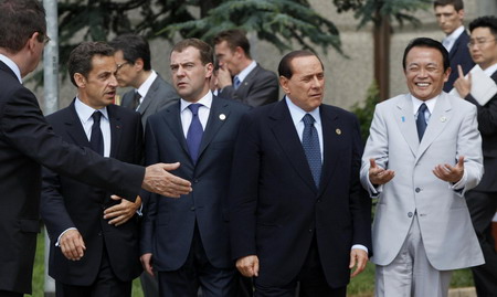 World leaders' expressions at G8 summit