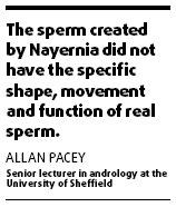 Sperm-creation claim swimming in doubt