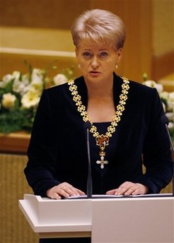 Lithuania swears in first female president