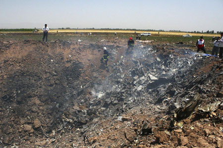 168 killed in Iran plane crash