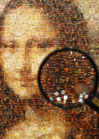 1,000-pieced puzzle featuring Mona Lisa