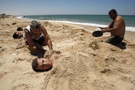 Disease cured under cover of sand