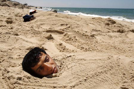 Disease cured under cover of sand