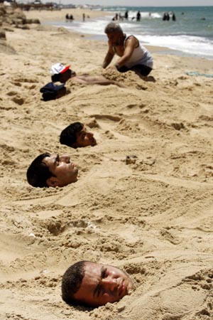 Disease cured under cover of sand