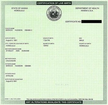Hawaii again declares Obama birth certificate real