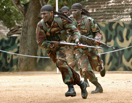 Passing-out parade of the Sri Lankan commando unit